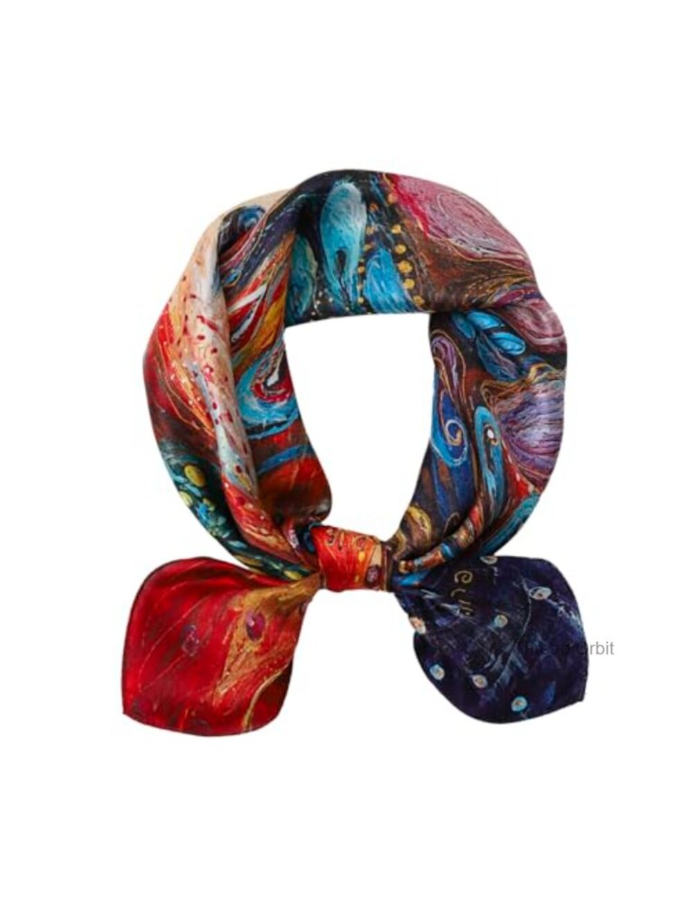 100% Mulberry Silk Square Scarf 27x27 Lightweight Hair Headscarf Sleep Wrap
